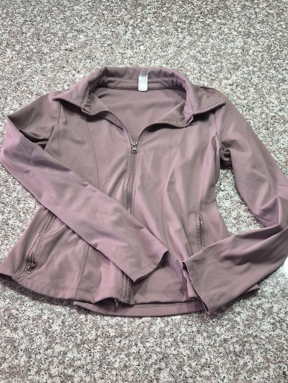 90 Degree By Reflex Mauve Zip-Up Bomber Jacket